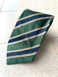 Cravatta verde Made in Italy - 100% seta