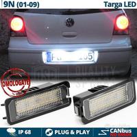 Luci Targa Full LED VW Polo 9N3 Placchette CANbus