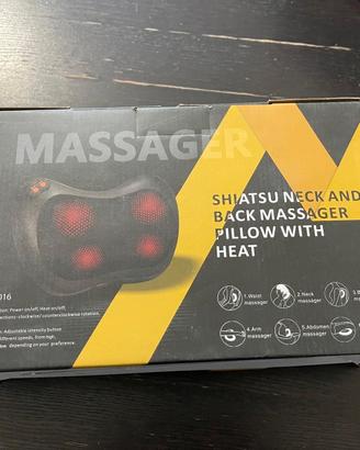 Shiatsu massager collo/schiena con calore - NUOVO