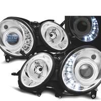 FARI PER MERCEDES W211 02-06 A LED CROMATI