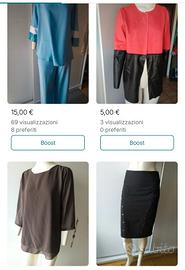 Lotto di 100 Capi di Abbigliamento Donna - Taglie 