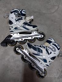 pattini rollerblade roces 38.5 con protezioni