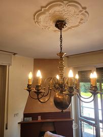Lampadario Fiammingo Olandese 