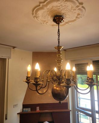 Lampadario Fiammingo Olandese 