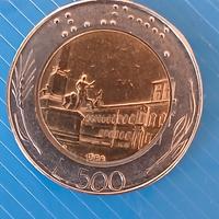 500 lire bimetallica 