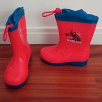 Stivaletti impermeabili calosce spiderman bambino