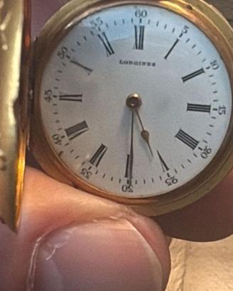 Orologio da tasca Longines in oro 18 kt vintage