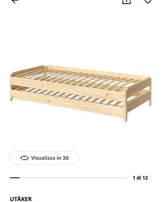 Letto impilabile ikea con materassi