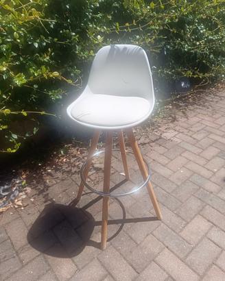 Sgabello alto moderno bianco – stile scandinavo