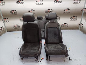 Set sedili in pelle nera \alcantara volkswagen pa