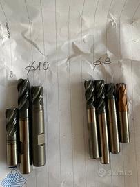 7 frese a candela diametri 8 e 10 mm