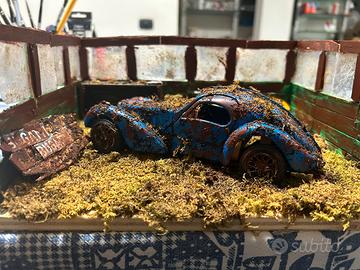 Diorama 1/24 garage bugatti atlantis