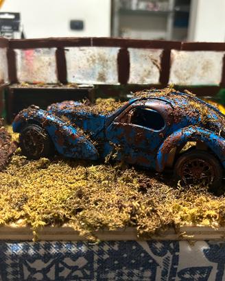 Diorama 1/24 garage bugatti atlantis