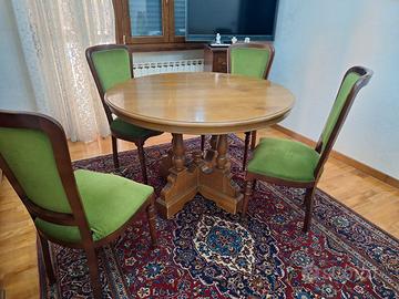 tavolo rotondo + 4 sedie
