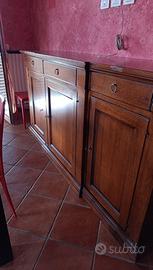 Credenza classica 3 ante e 3 cassetti