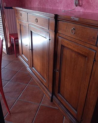 Credenza classica 3 ante e 3 cassetti