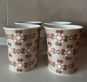 4 Mug / Tazze bone China