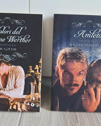 Libri "Amleto" e " I dolori del giovane Werther"