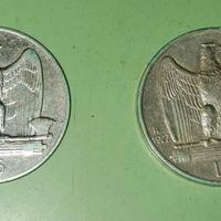 Due 5 Lire d'argento Vitt. Em. III  anni 1927 -'29