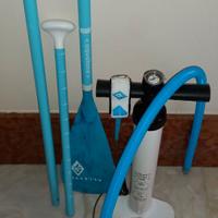 kit per SUP pompa pagaia leash, nuovi mai usati.