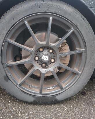 Cerchi Sparco assetto gara +gomme S1 evo 3 Hankook