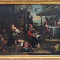 Attrib. Leandro Dal Ponte (1557-1622) – Scena con 