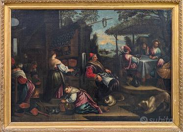 Attrib. Leandro Dal Ponte (1557-1622) – Scena con 