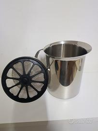 montalatte acciaio inox 
