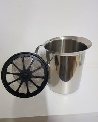 montalatte acciaio inox 