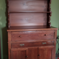 Credenza piattaia (fine 800 primi 900) Arte povera