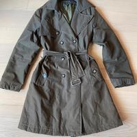 Trench imbottito verde militare M