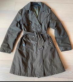 Trench imbottito verde militare M