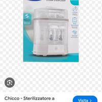 sterilizzatore a vapore chicco 3/1 nuovo 