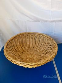 Cesto Vintage Rotondo in Vimini
