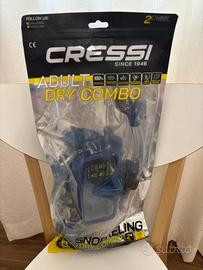 CRESSI SF1 Maschera Sub + Boccaglio Dry – Nuovi