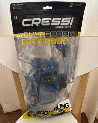 CRESSI SF1 Maschera Sub + Boccaglio Dry – Nuovi