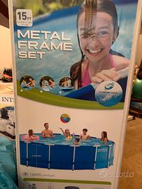 Piscina diametro 4,57 metri con accessori