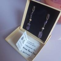 Orecchini argento ametista e perle di fiume
