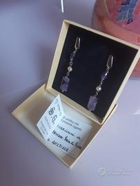 Orecchini argento ametista e perle di fiume
