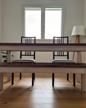 Tavolo Ikea completo di panca e 2 sedie