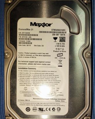 HD Maxtor 250 Gb