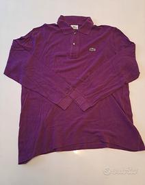 Polo/maglia manica lunga Lacoste uomo viola