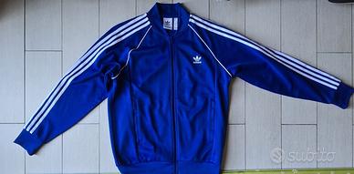 Felpa Adidas -Track top vintage - Blu - Vintage L