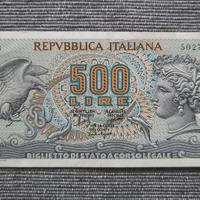 Banconota Lire cinquecento aretusa 