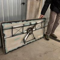 Aereo decorativo vintage in metallo