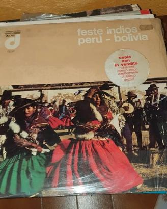 Lp vinile feste indios Perù-Bolivia