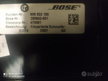 Subwoofer bose originale Alfa Romeo