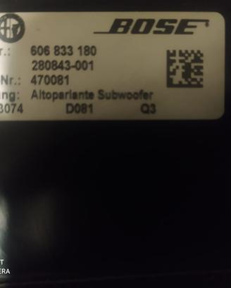 Subwoofer bose originale Alfa Romeo