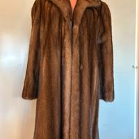 Cappotto pelliccia di visone naturale