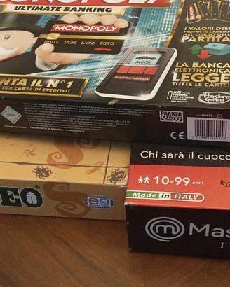 Giochi da tavolo (Monopoly, Scarabeo, Masterchef)